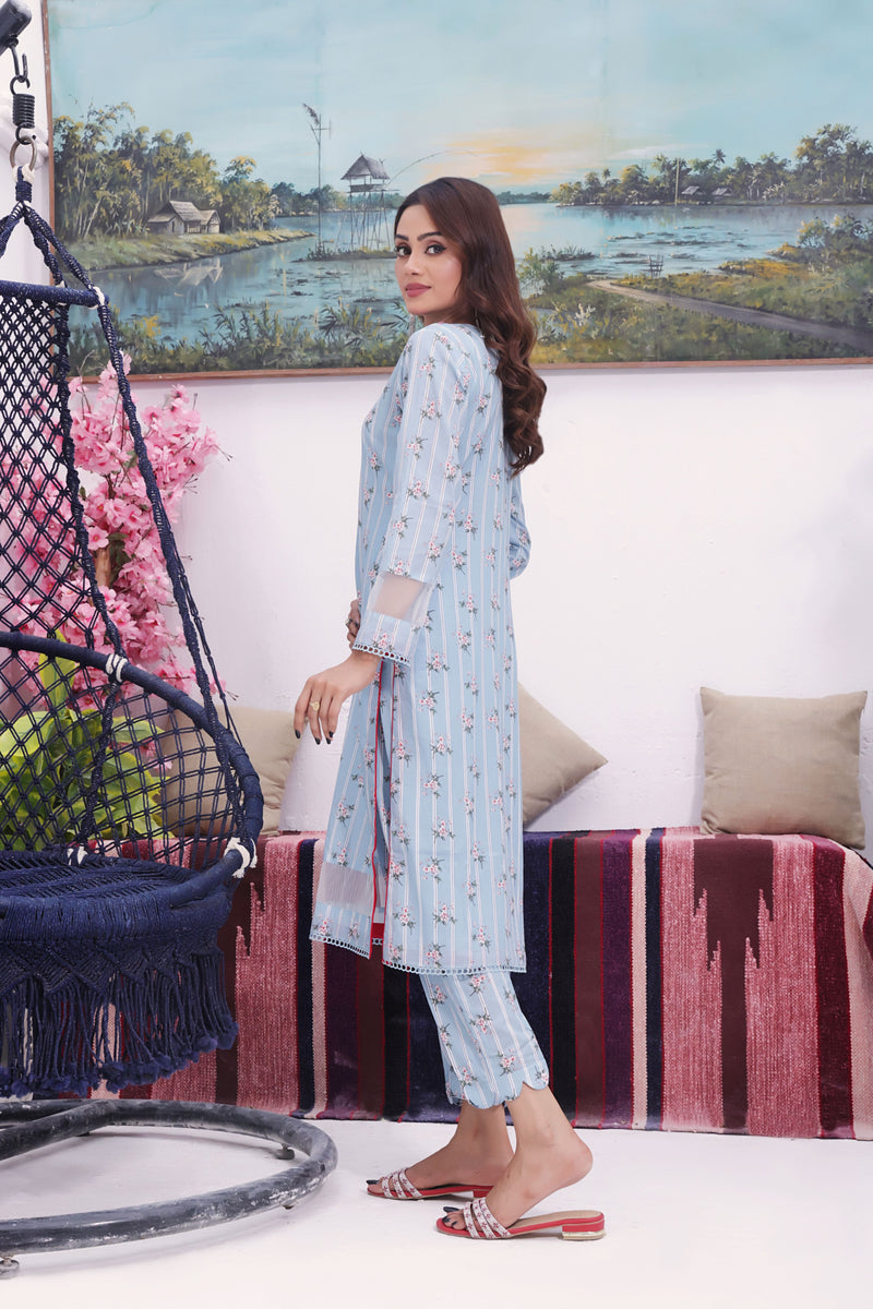 Queen Libas Fitoor F03 - 2 Piece Ready Made Lawn Suits