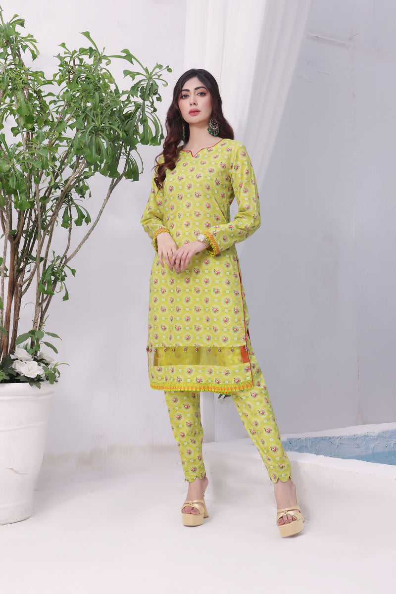 Queen Libas Fitoor F10 - 2 Piece Ready Made Lawn Suits